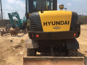 Meilleure Offre 2026 : Excavatrice sur Pneus d'Occasion 9 Tonnes Hyundai R90W-7, Pelle Mobile Haute Vitesse Prête à l'Expédition pour Projets Municipaux - Product Image 2