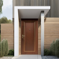 Porte intérieure en bois noir de conception haut de gamme Ace Original Factory, idéale pour les salles de bain