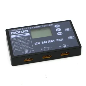 Dokio controlador solar 12v 20a pwm, para painel solar display lcd regulador solar com usb