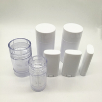 Fond rempli déodorant Vide noir blanc 30g 50g 75g 1oz 2oz en plastique twist up déodorant conteneur de bâton de tube