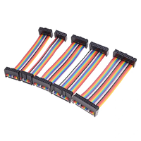 Cable Plano de Arcoíris con Conector IDC de 2.54mm, PVC, Cobre Estañado, Arnés Flexible de 1.5M, 600V, ISO9001 para Automóviles