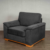 Canapé sectionnel inclinable élégant en bois massif pour salon moderne, villa, qualité supérieure, solutions d'assise élégantes et confortables