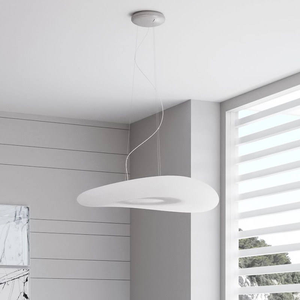 <span class=keywords><strong>Lampadario</strong></span> a Ciambella Bianco di Design Italiano <span class=keywords><strong>per</strong></span> Soggiorno, Hotel, Sala da Pranzo e Camera da Letto - Product Image 5
