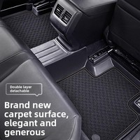 Luxuriöse TPE-Vollumfassende Fußmatten Q5/Q3/A4/A6/A3 E-Tron-Jacquard-Samt Sternenhimmel-Muster 4-teilig Innenraum-Autodekoration