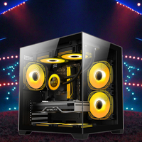 ATX casing Pc mikro kipas kabinet, casing komputer 120mm, casing Pc Gaming Pc Aclyric Gabinete, casing komputer