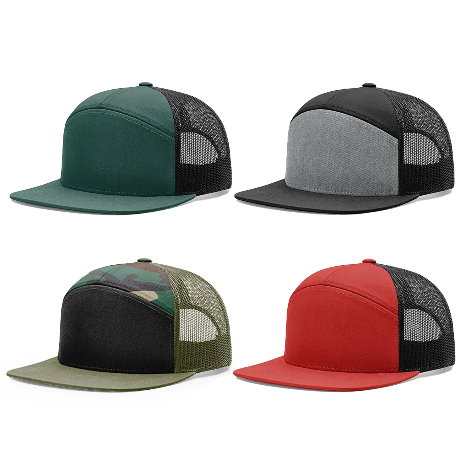 Cappellini sportivi Gorras di alta qualità cappello Snapback vuoto in rete Richardson 958 cappello da camionista a 7 pannelli