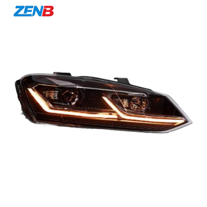 Conjunto de Faros LED para Volkswagen <span class=keywords><strong>Polo</strong></span> 6R <span class=keywords><strong>6C</strong></span> 2011-2018, Forma de L Doble, DRL, Señal de Giro Secuencial - Product Image 3