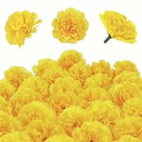 Têtes de fleurs artificielles en soie orange pour bouquets DIY, remplissage de boîtes cadeaux, décoration pour la fête des mères et mariages, vente en gros