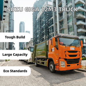 ISUZ-U Giga 12m3ใหม่รถบดอัดดีเซล15CBM จีนขับเคลื่อนล้อขับเคลื่อน4x2เกียร์ธรรมดา - Product Image 2