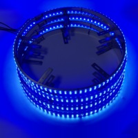 Décoration de roue de voiture Colorful RGB APP Controlled With Turn Signal Light LED Waterproof RGB Car Wheel Lights