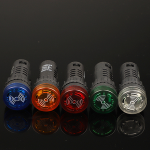 Luce LED rossa del dispositivo di segnalazione dell'altoparlante AD16-16SM 12V 24V 110V 220V indicatore di allarme della luce del Flash - Product Image 1