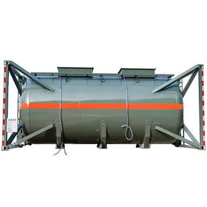 cheap price 20ft iso container hcl solvent storage saure concentrated liquid tank