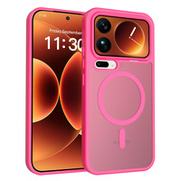Funda protectora semitransparente a prueba de golpes con textura mate y adsorción magnética, aplicable para Xiaomi 17/17 Pro Max