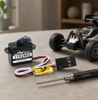 Mini servo numérique JX Servo PDI-1102MG, engrenage métallique sans noyau de 3 g, pour avions bioniques Butterfly et avions RC à voilure fixe