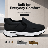2026 Eigenes Logo Herren Wasserfeste PU Leder Elastische Seiten Slip On Gepolsterte Plattform Gebetsschuhe