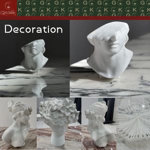 Candelabro <span class=keywords><strong>in</strong></span> Marmo Bianco Calacatta GOLDKING, Artigianato <span class=keywords><strong>con</strong></span> Dettagli Incisi a Mano, <span class=keywords><strong>Rivestimento</strong></span> Nano per Villa, Patio, Caminetto - Product Image 5