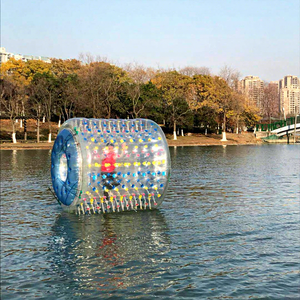 QIQU Cylindre hydroflottant géant de 2,6 m pour 3 personnes, idéal pour la <span class=keywords><strong>location</strong></span> sur lac, rouleau aquatique pour la marche sur l'eau - Product Image 1