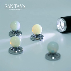 Santaya Chrome-plated Silver Brass Handles Kitchen <strong>Cabinet</strong> Pulls Bedroom Wardrobe Drawer <strong>Knobs</strong> <strong>Crystal</strong> Furniture Handle - Product Image 1