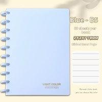 Carnet B5 bon marché de grande valeur avec boucle en champignon spéciale livre de compte à main à feuilles mobiles livre de Plan d'agenda transfrontalier pour l'approvisionnement