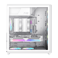 GAMEMAX F46 Mid Tower MicroATX Gaming Computer Case with Fan Back Plug ATX PSU in Stock for Desktop PCs