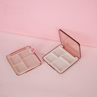 Palette de fards à paupières et de blush en ABS de qualité alimentaire, écologique, avec poudre libre, design moderne et luxueux, taille personnalisable