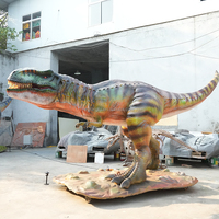 Modèle de dinosaure animatronique T-Rex électrique dynamique de grande taille de 6 mètres avec mouvements pour parc, fourni par le fabricant