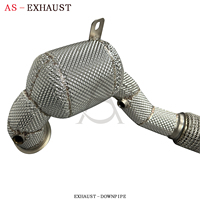 Collecteur d'échappement sport à haut débit avec catalyseur pour VW Golf MK7 GTI 2.0T en acier inoxydable, échappement sport à soupapes, épaisseur 1,5 mm, garantie 2 ans