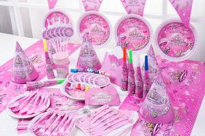 Artículos para Fiestas de Cumpleaños Infantiles, Decoración de Fantasía para Niñas, Accesorios para Fiestas de Princesas en Rosa Bebé - Product Image 3