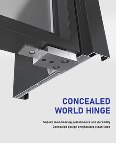 Puerta de baño de aluminio de Nigeria con cerradura de manija - Product Image 3