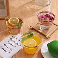 Gobelets en plastique transparent à bord doré de 9 oz avec logo personnalisé, gobelets jetables pour mariage, fête, gobelets à cocktail élégants réutilisables