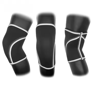 Manchon de genou en néoprène épais flexible Compression Gym Support Powerlifting Haltérophilie Multi-Sport Genouillères de protection en Spandex - Product Image 2