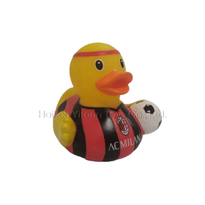 Customized Cute Pvc Football Duck Plastic Mini Action Figures Vinyl Anime Figure Toys Craft - Product Image 2