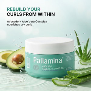 <span class=keywords><strong>Mascarilla</strong></span> Capilar Hidratante para Cabello <span class=keywords><strong>Rizado</strong></span> Pallamina Avocado <span class=keywords><strong>Aloe</strong></span> <span class=keywords><strong>Vera</strong></span> Complex, para Cabello Seco y Dañado, Hidratación Profunda, 500 ml - Product Image 2