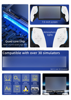 Console de jeu HC8000 7 pouces IPS 64 Go 30 + simulateurs Lecteurs de jeu vidéo portables Système Linux 3500mah