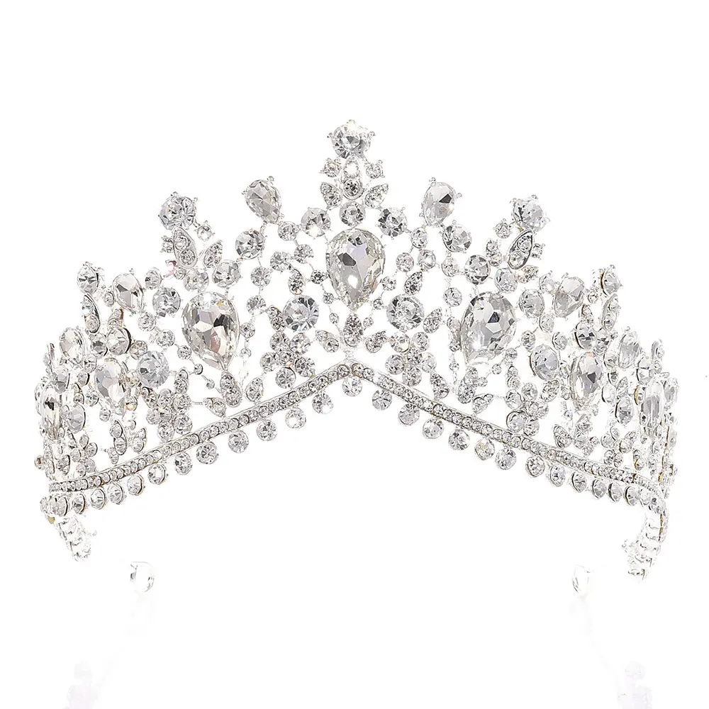 Crystal Rhinestone Bridal Crown Headdress Prom Bridal Headband Wedding Tiaras And Crowns For Wedding Bridal Shower Decoration
