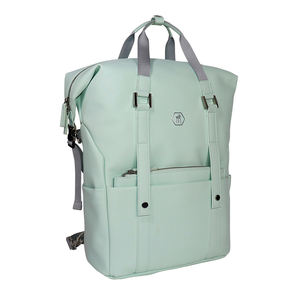 2023 hommes 2-en-1 étanche en cuir PU sac à dos pour ordinateur portable à la mode lycée sac RFID USB fermeture à glissière antivol lettre - Product Image 2