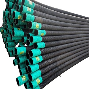 Tuyau d'aspiration de sable rouge en spirale de fil d'acier <span class=keywords><strong>KINSEY</strong></span> 10m 9.8mm d'épaisseur de paroi pour l'extraction d'or alluvial du Ghana et du Nigéria dans la boue de rivière - Product Image 1