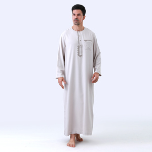 <span class=keywords><strong>Jellaba</strong></span> marocaine de luxe léger de haute qualité pour homme, Thobe omanais à manches longues, Robe islamique traditionnelle musulmane décontractée pour la prière - Product Image 6