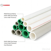 Tuyaux d'eau PPR Foshan (norme GBT 18742.2-2017) de 1 pouce (32 mm) pour eau froide et chaude, construction résidentielle, vente directe usine