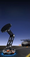 Support magnétique de téléphone pour voiture M25 à ventouse, réglable à 720°, pour tableau de bord, pare-brise, bureau, anti-vibrations, résistant à la chaleur