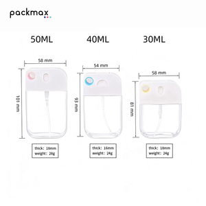 Portable 30ml 40ml 50ml Card-Type Fine Mist Spray <b>Bottle</b>, <b>Plastic</b> <b>Empty</b> Refillable Perfume Atomizer for Travel - Product Image 6