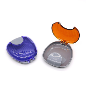 Orthodontic Retainer Storage <b>Box</b> Portable Clear Plastic Case For Braces Aligners <b>Denture</b> Protection Travel Use - Product Image 2