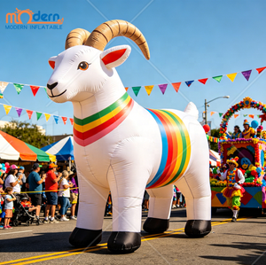 Marionnette <span class=keywords><strong>de</strong></span> <span class=keywords><strong>défilé</strong></span> <span class=keywords><strong>de</strong></span> chèvre lumineuse à LED multicolore et étanche / Costume <span class=keywords><strong>de</strong></span> marche sur le thème du zodiaque <span class=keywords><strong>de</strong></span> 8 à 10 pieds - Product Image 1