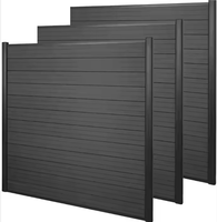 Panneaux de clôture modernes en aluminium blanc thermolaqué à lames soudées, pour extérieur, jardin, intimité, antirouille, portail simple à lame de 6 pieds