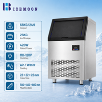 Machine à glaçons commerciale en acier inoxydable 36kg 56kg/24h, contrôle intelligent, machine à glaçons en cubes pour bar, café, prix d'usine