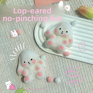 Jouet anti-stress <span class=keywords><strong>en</strong></span> forme de chien aux longues oreilles, simulation réaliste, best-seller viral, pour la libération des tensions, unisexe, pour adultes - Product Image 4