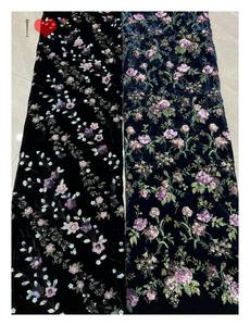 Blinglace Vintage suministro precio competitivo cordón suave guipur encaje terciopelo bordado tela africana para boda vestido de novia - Product Image 5