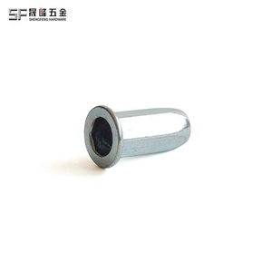 Écrous à riveter hexagonaux à tête plate de haute qualité en acier au carbone, zingués bleu-blanc, filetage métrique/unifié M4 M5 M6 M8 M10 <span class=keywords><strong>M12</strong></span> - Product Image 4