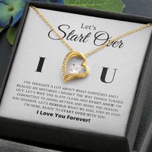 สร้อยคอจี้รูปหัวใจทองแดงคลาสสิก พร้อมการ์ดข้อความส่วนตัว - ของขวัญช่วยปลอบประโลมคนรักในโอกาสพิเศษ - Product Image 1