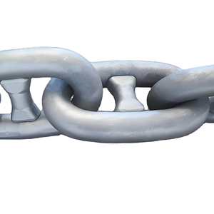 Chaîne d'ancrage galvanisée à chaud de qualité <span class=keywords><strong>G40</strong></span>, norme ISO, 10 mm, maillons ronds soudés, pour amarrage de bateaux et yachts marins - Product Image 1